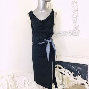 Michelle Jonas Grecian Twist Maxi Dress NWT